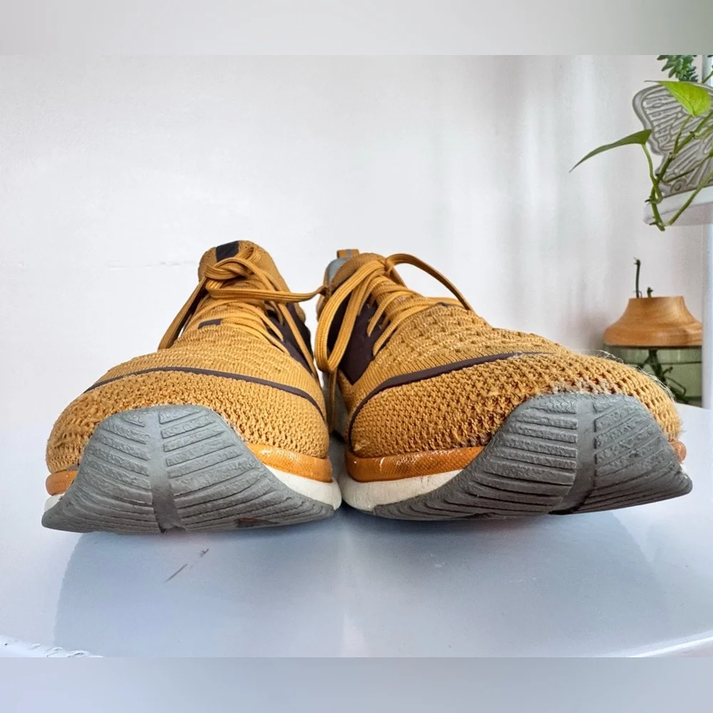 Johnston & Murphy XC4 TR1 Sport Hybrid Knit Waterproof Yellow Brown Sneakers 12